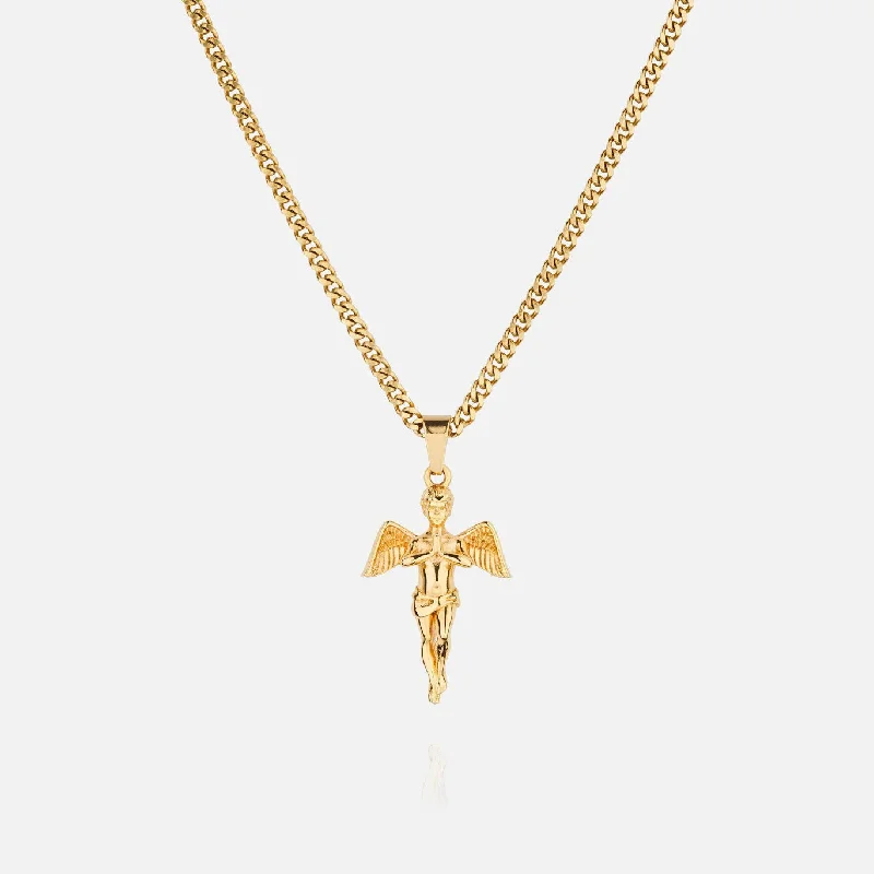 Grab Exquisite Jewelry At The Lowest Prices Angel Pendant - Gold