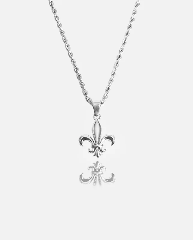 Celebrate With Sparkle – Jewelry Sale Now Live Fleur-de-Lis Pendant - White Gold