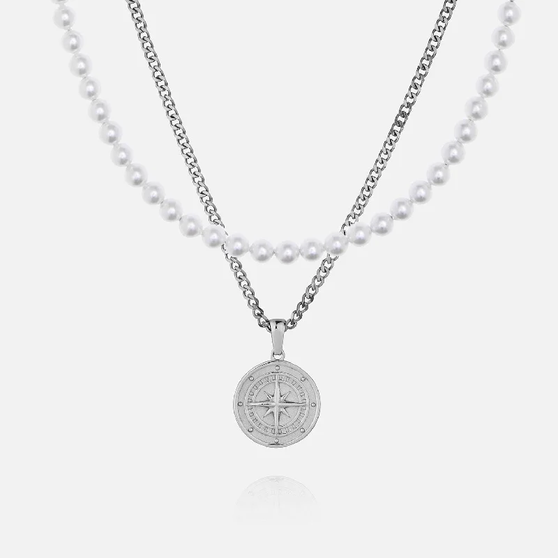 Don't Miss Out On Bestselling Jewelry At Special Prices Pearl Compass Set - White Gold Don't Miss Out On Bestselling Jewelry At Special Prices Pearl Compass Set - White Gold
