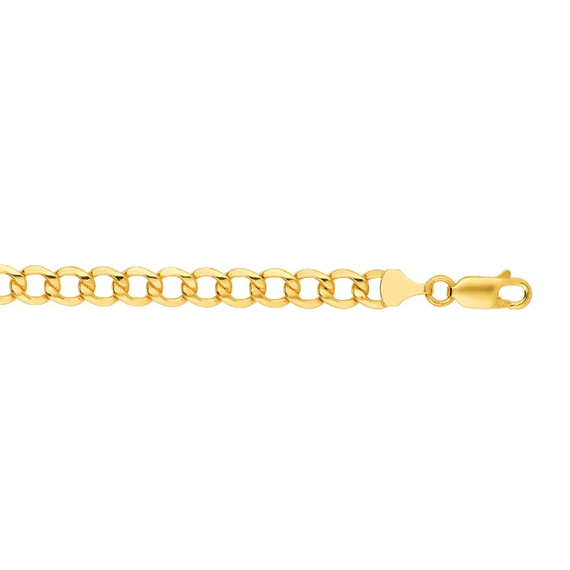 Customized Silver Jewelry For Unique Style 10K 20 inches Yellow Gold 6.10mm Diamond Cut Curb Lite Chain with Lobster Clasp Customized Silver Jewelry For Unique Style 10K 20 inches Yellow Gold 6.10mm Diamond Cut Curb Lite Chain with Lobster Clasp