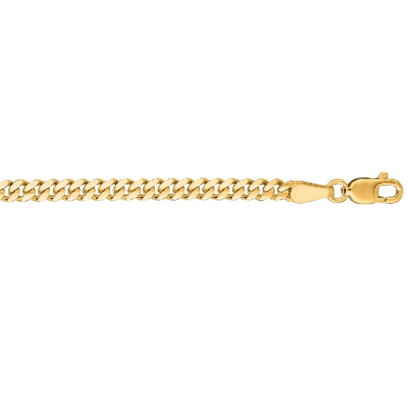 Versatile Layering Jewelry For Effortless Chic 14kt 18 inches Yellow Gold 3.0mm Diamond Cut Gourmette Chain with Lobster Clasp Versatile Layering Jewelry For Effortless Chic 14kt 18 inches Yellow Gold 3.0mm Diamond Cut Gourmette Chain with Lobster Clasp