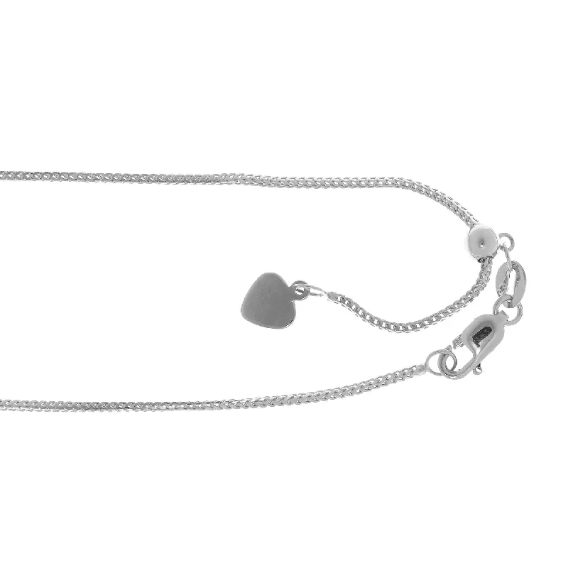 Trending Jewelry Now Available At Exclusive Prices 14kt 22 inches White Gold 0.9mm Adjustable Franco Chain Trending Jewelry Now Available At Exclusive Prices 14kt 22 inches White Gold 0.9mm Adjustable Franco Chain