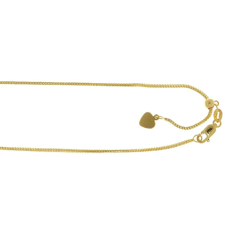 Seasonal Jewelry Sale – Upgrade Your Collection 14kt 22 inches Yellow Gold 0.9mm Adjustable Franco Chain Seasonal Jewelry Sale – Upgrade Your Collection 14kt 22 inches Yellow Gold 0.9mm Adjustable Franco Chain