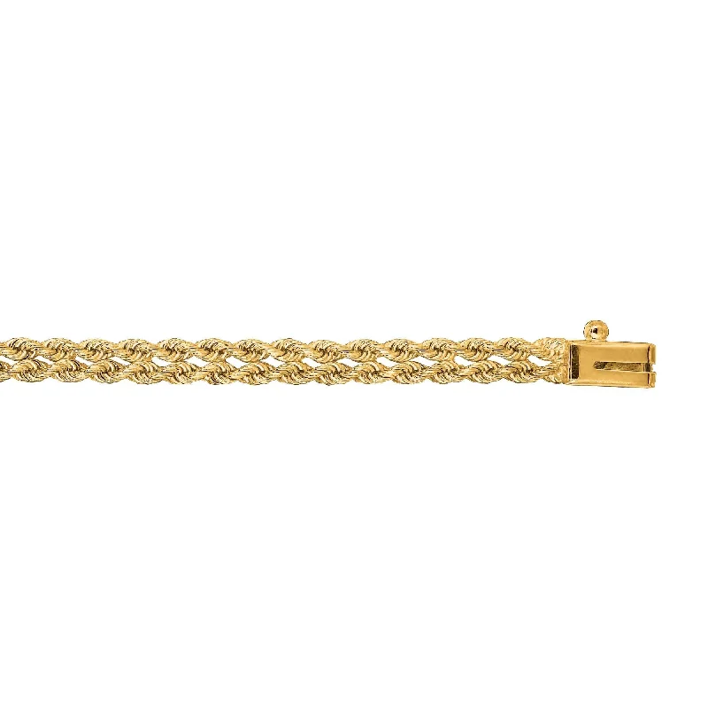 Buy More, Save More On Stunning Jewelry Pieces 14kt 7 inches Yellow Gold 4.0mm Diamond Cut Multi Line Rope Chain with Box Catch Clasp Buy More, Save More On Stunning Jewelry Pieces 14kt 7 inches Yellow Gold 4.0mm Diamond Cut Multi Line Rope Chain with Box Catch Clasp