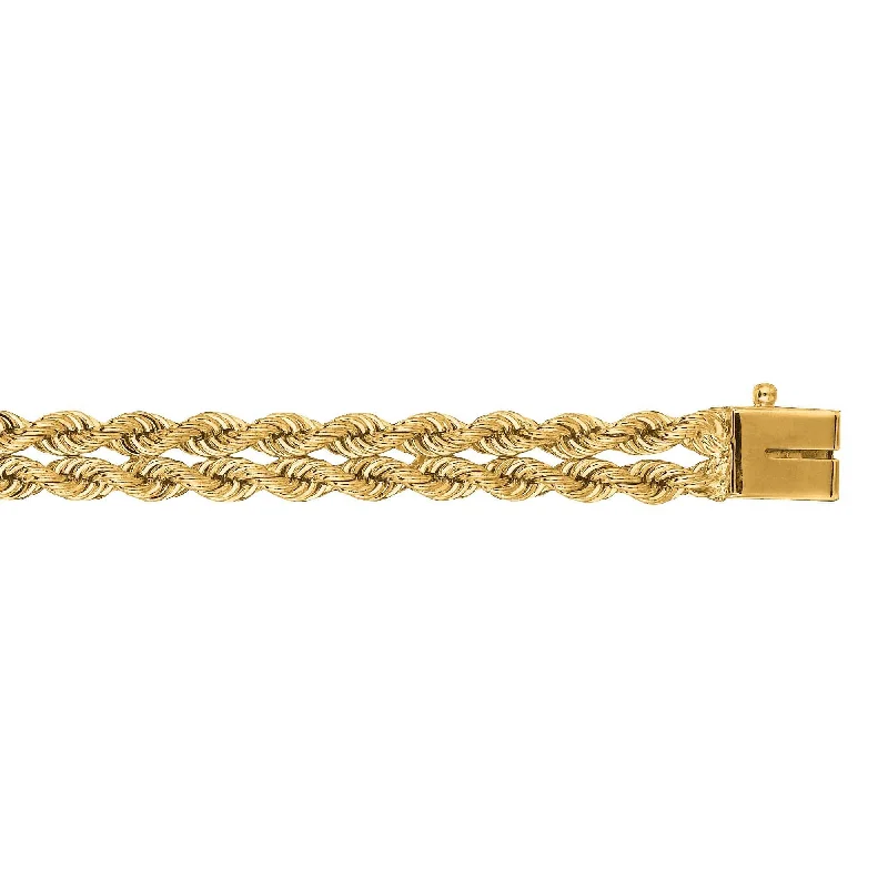 Accessorize For Less – Luxury Jewelry At Affordable Prices 14kt 7 inches Yellow Gold 6.0mm Diamond Cut Multi Line Rope Chain with Box Catch Clasp Accessorize For Less – Luxury Jewelry At Affordable Prices 14kt 7 inches Yellow Gold 6.0mm Diamond Cut Multi Line Rope Chain with Box Catch Clasp