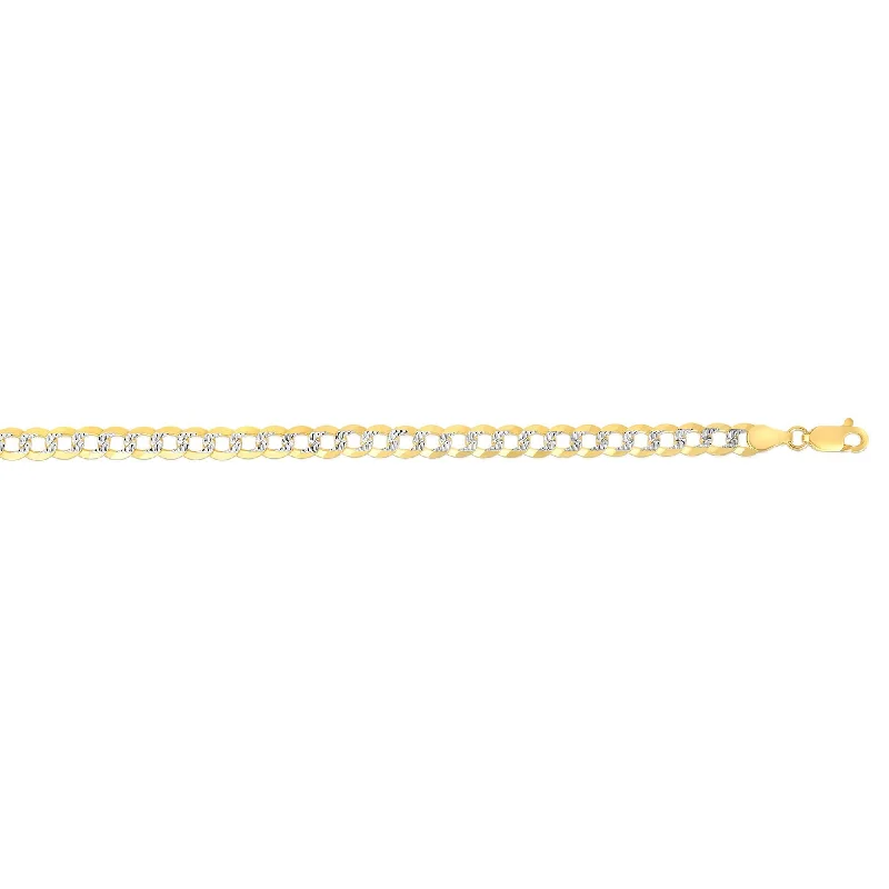 Seasonal Jewelry Deals – Elevate Your Style 14kt Gold 20 inches Yellow+White Finish 4.6mm Diamond Cut Comfort Pave Curb Chain with Lobster Clasp Seasonal Jewelry Deals – Elevate Your Style 14kt Gold 20 inches Yellow+White Finish 4.6mm Diamond Cut Comfort Pave Curb Chain with Lobster Clasp