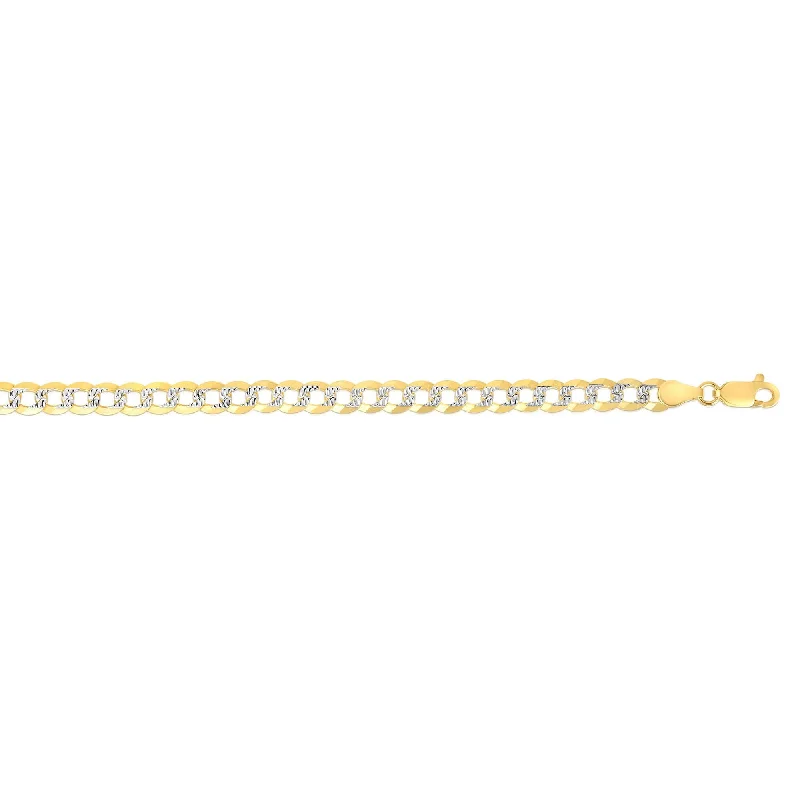 Exclusive Jewelry Offers – Shine For Less 14kt Gold 22 inches Finish 7mm Diamond Cut Comfort Pave Curb Chain with Lobster Clasp Exclusive Jewelry Offers – Shine For Less 14kt Gold 22 inches Finish 7mm Diamond Cut Comfort Pave Curb Chain with Lobster Clasp
