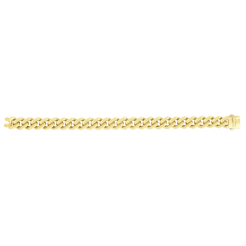 Affordable Luxury Jewelry For Every Occasion 14kt Gold 22 inches Yellow Finish 11.3mm Polished Curb Link Chain with Box with Both Side Push Clasp Affordable Luxury Jewelry For Every Occasion 14kt Gold 22 inches Yellow Finish 11.3mm Polished Curb Link Chain with Box with Both Side Push Clasp