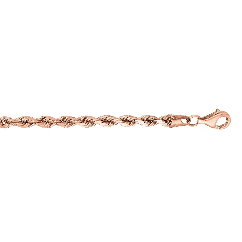 Grab Your Favorite Jewelry At The Lowest Prices 14kt Gold 24 inches Rose Finish 4mm Classic Diamond Cut Twisted Solid Diamond Cut Rope Chain with Lobster Clasp Grab Your Favorite Jewelry At The Lowest Prices 14kt Gold 24 inches Rose Finish 4mm Classic Diamond Cut Twisted Solid Diamond Cut Rope Chain with Lobster Clasp
