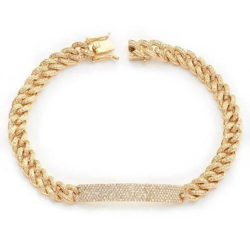 Must-Have Jewelry Pieces At Reduced Prices 14KY 2.05CTW DIAMOND MIAMI CUBAN BRACELET WITH DIA Must-Have Jewelry Pieces At Reduced Prices 14KY 2.05CTW DIAMOND MIAMI CUBAN BRACELET WITH DIA