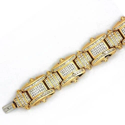 Don't Miss Out On Jaw-Dropping Jewelry Discounts 14KY 8.10CTW PC DIAMOND MENS BRACELET Don't Miss Out On Jaw-Dropping Jewelry Discounts 14KY 8.10CTW PC DIAMOND MENS BRACELET