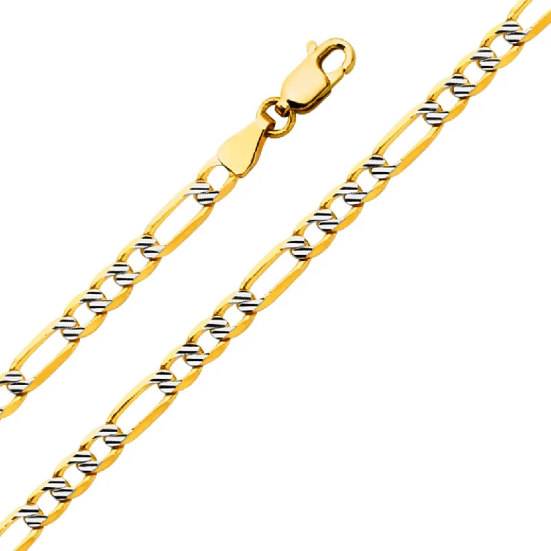 Breathtaking Jewelry, Breathtaking Prices 3.8mm Fancy Light Figaro 3+1 Bracelet