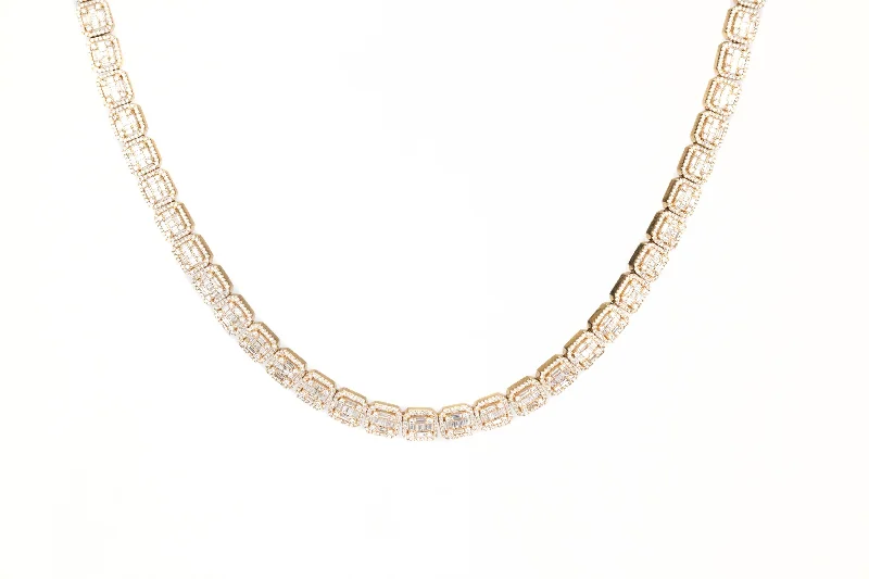 Jewelry Sale Bonanza – Grab Your Sparkle Now 8.9mm Baguette Squares Chain