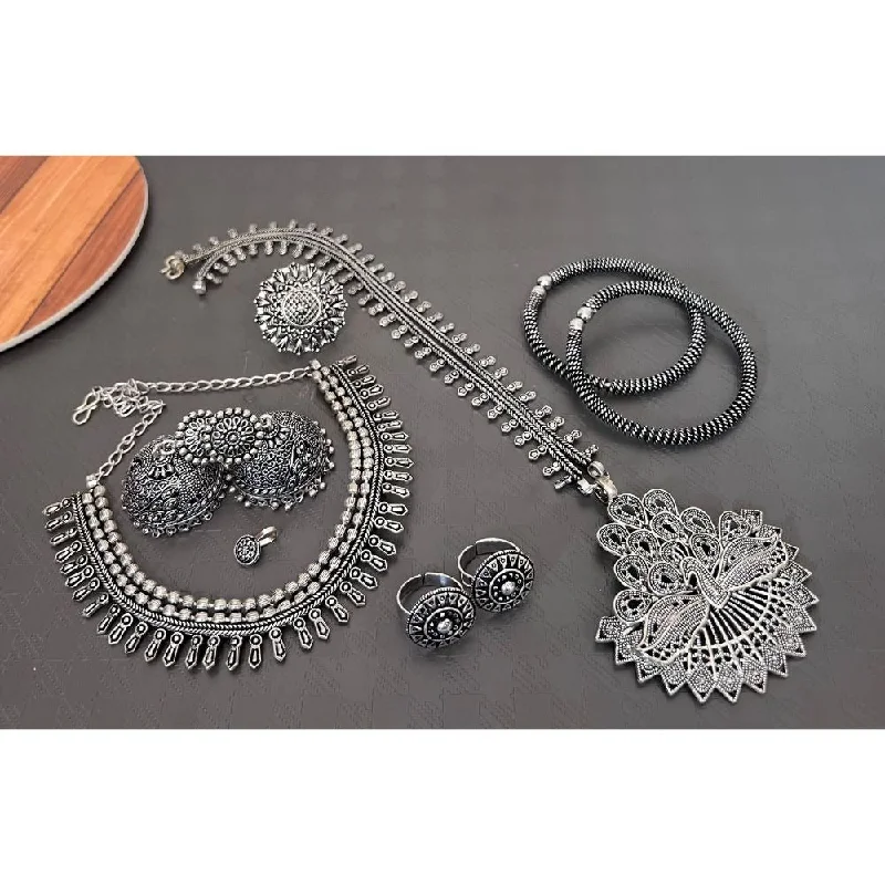 Jewelry Clearance Sale – Final Reductions Akruti Collection Oxidised Combo Set