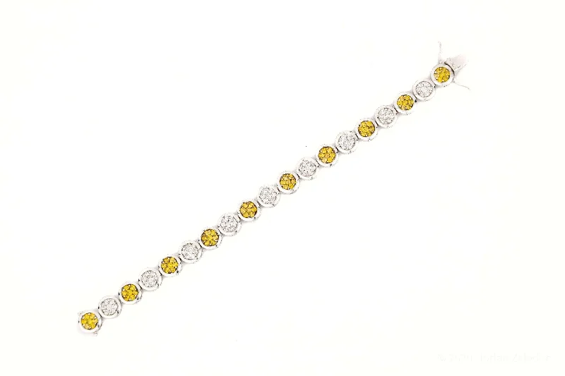 Sparkle For Less – Shop Our Limited-Time Jewelry Deals JDTK-205906 - 10.2mm Yellow & White Circle Bracelet Sparkle For Less – Shop Our Limited-Time Jewelry Deals JDTK-205906 - 10.2mm Yellow & White Circle Bracelet