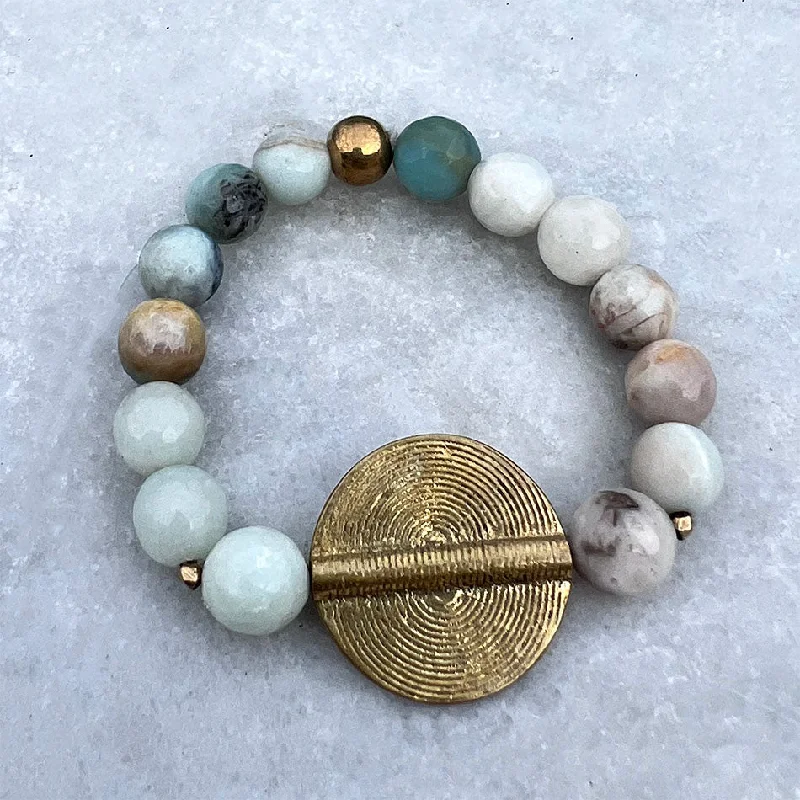 Handcrafted Jewelry Sale – Unique Designs At Low Prices Amazonite Bead Bracelet, India Handcrafted Jewelry Sale – Unique Designs At Low Prices Amazonite Bead Bracelet, India