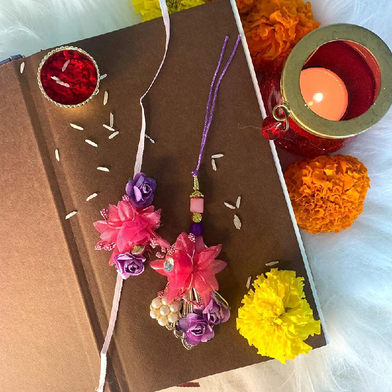 Trending Jewelry Now At Unbeatable Prices Etnico Designer Bhaiya Bhabhi Hanging Lumba Rakhi Combo Set with Roli Chawal for Rakshabhandan (R041-CO) Trending Jewelry Now At Unbeatable Prices Etnico Designer Bhaiya Bhabhi Hanging Lumba Rakhi Combo Set with Roli Chawal for Rakshabhandan (R041-CO)