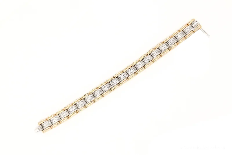 Affordable Luxury Jewelry – Style At A Great Price 12.8mm Gold Baguette Bracelet