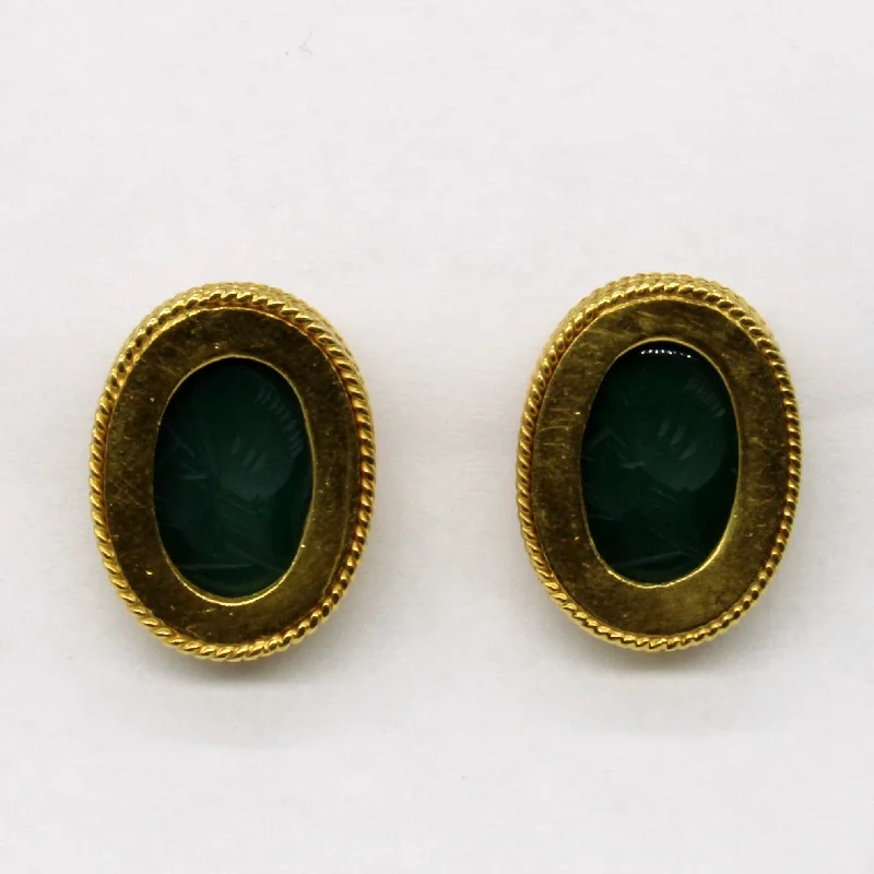 Classic And Modern Jewelry Styles On Sale Intaglio Agate Earrings | 2.00ctw |