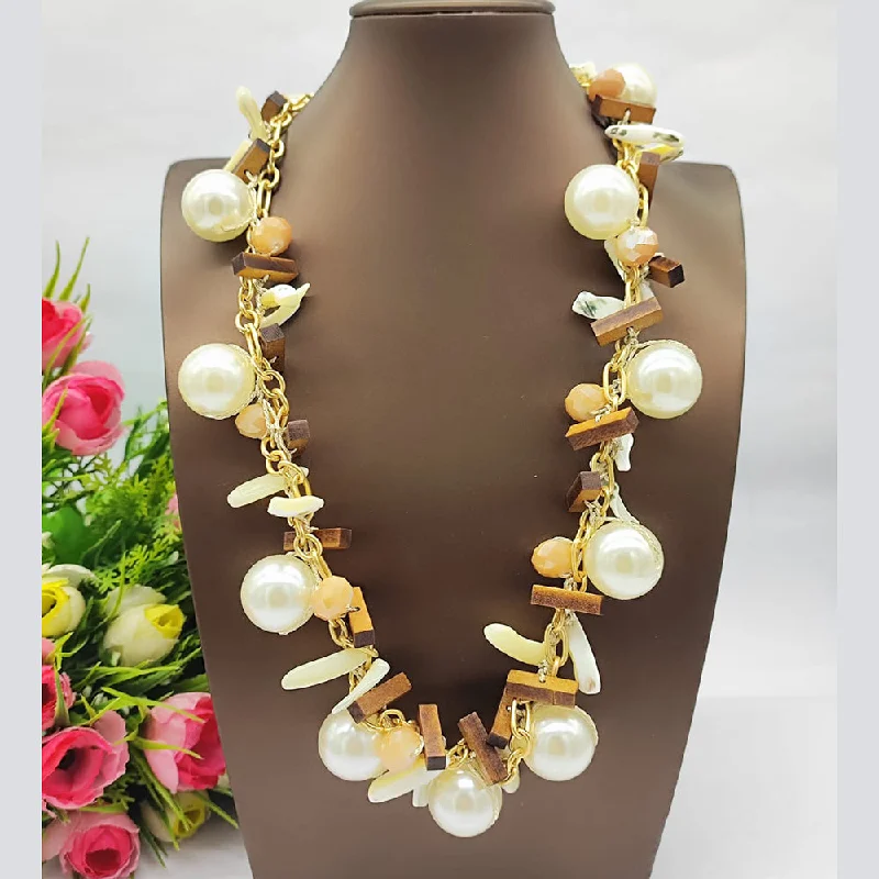 Best Jewelry Sale Prices – Limited-Time Offer JCM Gold Plated Designer Pearls Long Necklace Best Jewelry Sale Prices – Limited-Time Offer JCM Gold Plated Designer Pearls Long Necklace