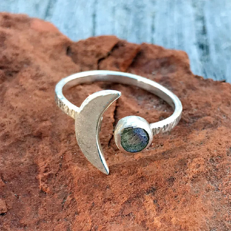 Don't Miss Out On Bestselling Jewelry At Special Prices Labradorite Crescent Ring - Sterling Silver, India Don't Miss Out On Bestselling Jewelry At Special Prices Labradorite Crescent Ring - Sterling Silver, India