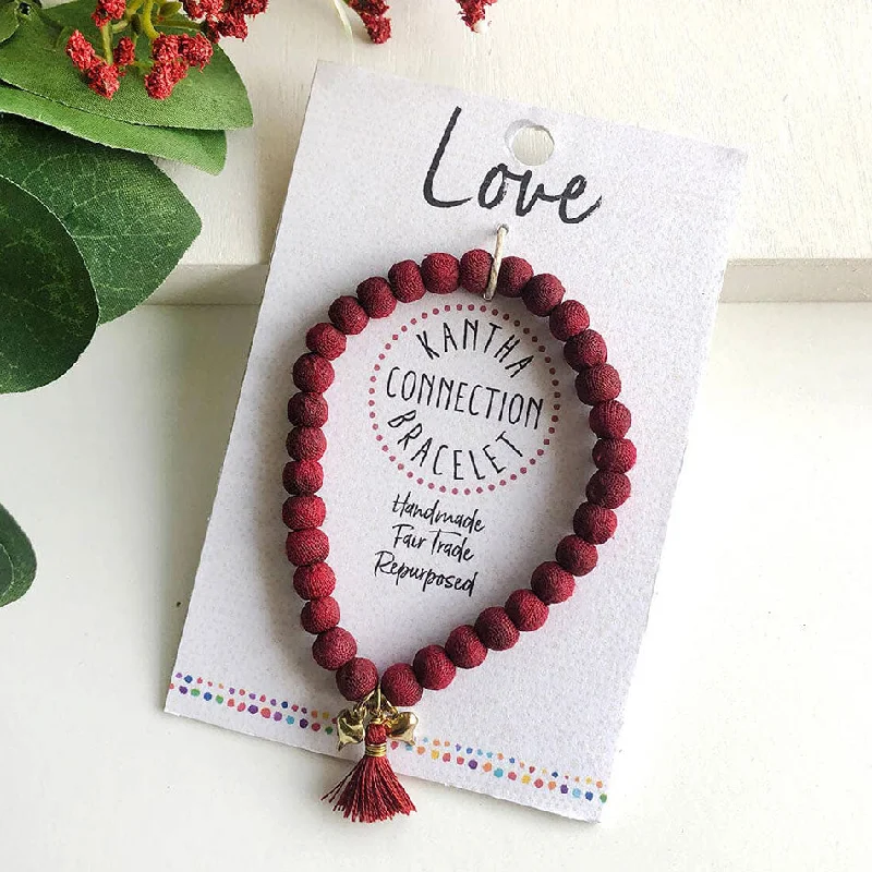 Grab Your Favorite Jewelry At The Lowest Prices Love Recycled Sari Bracelet, India
