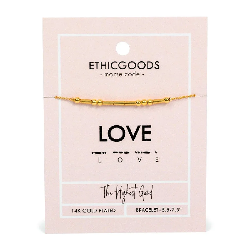 Stunning Jewelry At Even More Stunning Prices Morse Code "Love" Bracelet, Thailand