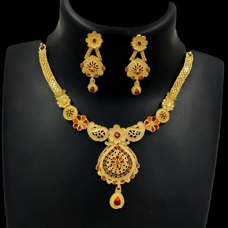 Affordable Glamour – Premium Jewelry For Less Pari Art Jewellery Forming Gold Necklace Set Affordable Glamour – Premium Jewelry For Less Pari Art Jewellery Forming Gold Necklace Set