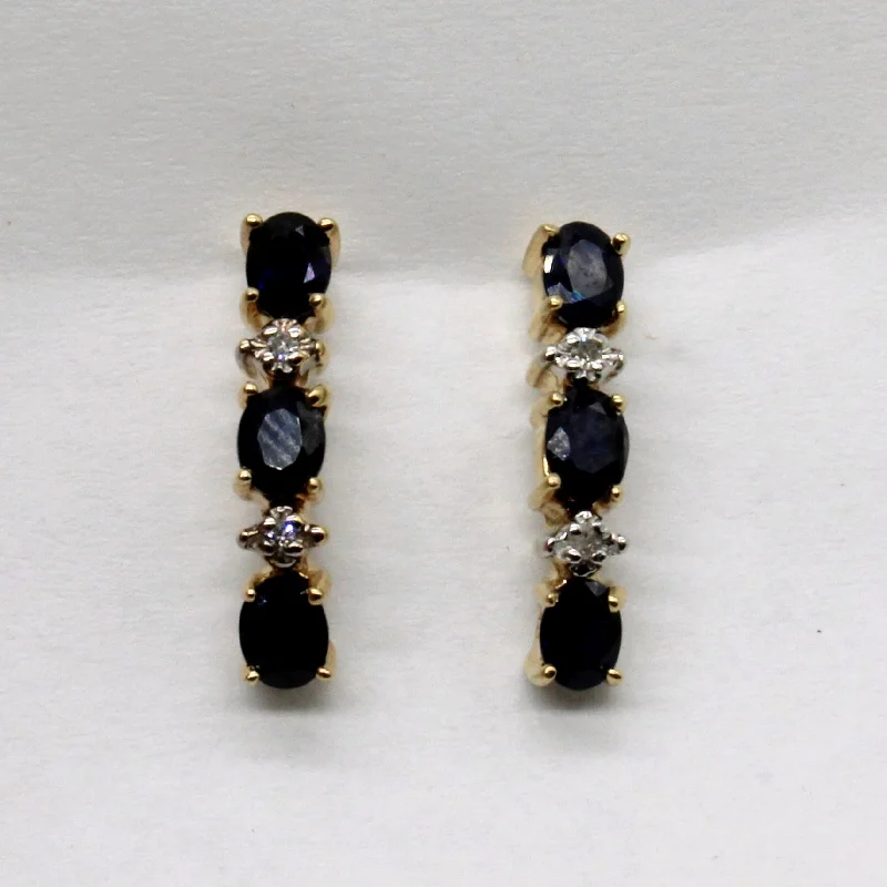 The Perfect Jewelry Piece At The Perfect Price Sapphire & Diamond Earrings | 1.32ctw, 0.02ctw | The Perfect Jewelry Piece At The Perfect Price Sapphire & Diamond Earrings | 1.32ctw, 0.02ctw |