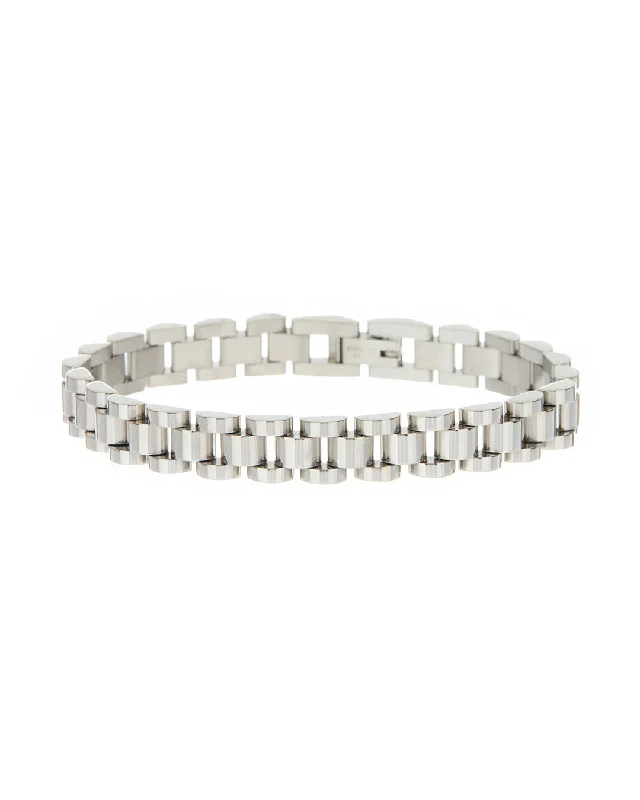 Exclusive Jewelry Markdowns – Limited-Time Offer Timepiece Bracelet- Silver